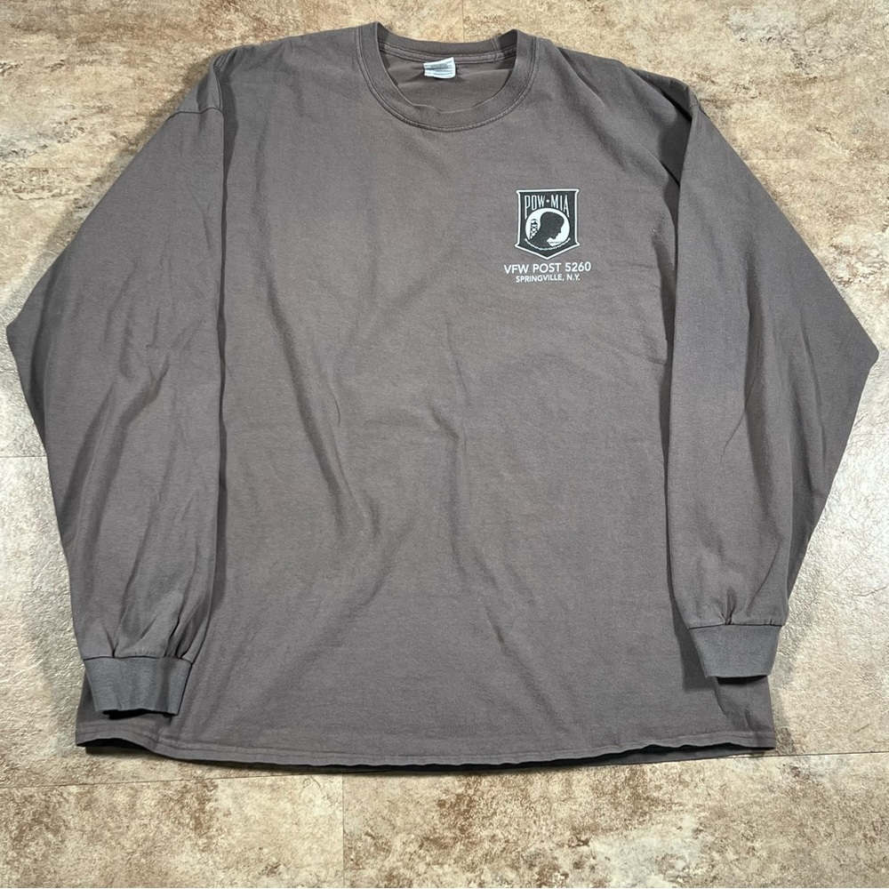 Vintage POW Mia Veterans United‎ States Honor Duty Long Sleeve Tshirt Size 2XL